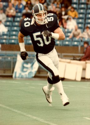 Tom, #50 with the Toronto Argonauts